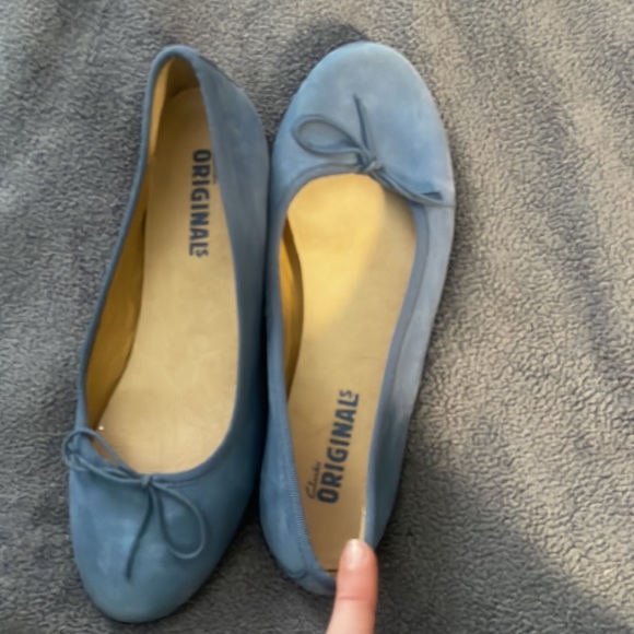 Clarks original wallabes size 11 blue sued leather - Picture 3 of 6